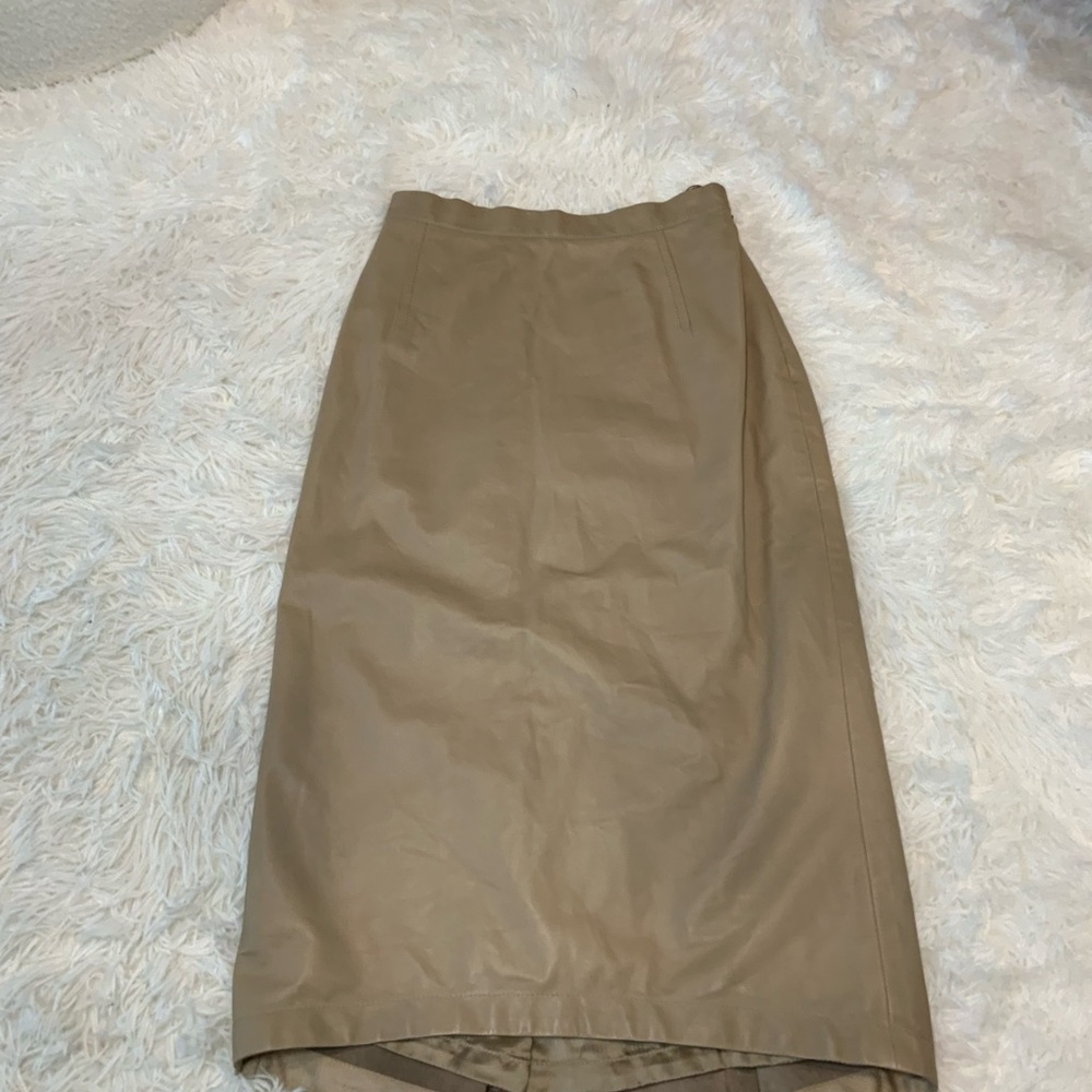 Prada Tan Midi Pencil Skirt